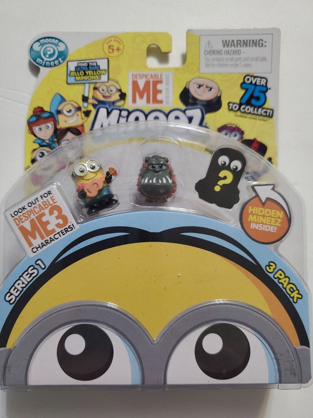 Despicable Me Mineez 3 pk New in Package Minions Illumination SERIES 1